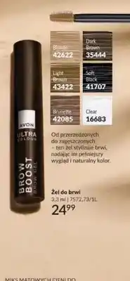 Avon Żel do brwi Avon Ultra Colour Brow Boost Light Brown oferta
