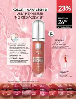 Avon Błyszczyk-serum z peptydami Avon Make Up + Care Peptide Serum Juicy Peach oferta
