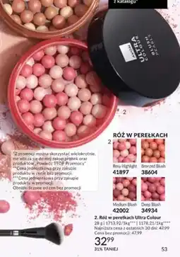 Avon Róż w perełkach Avon Ultra Colour Rosy Highlight oferta