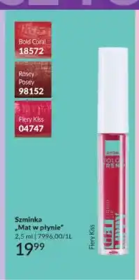 Avon Szminka Avon Color Trend Get Liquid Matte Mat w płynie Bold Coral oferta