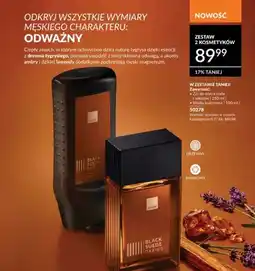 Avon Zestaw żel do mycia ciała i włosów + woda toaletowa Avon Black Suede Daring oferta