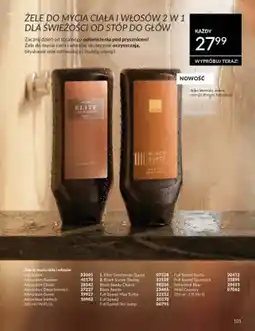Avon Żel do mycia ciała i włosów Avon Black Suede Daring oferta
