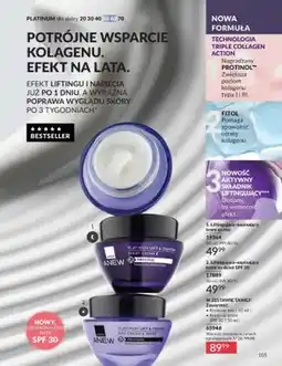 Avon Krem do twarzy na noc liftingująco-napinający Avon Anew Platinum oferta