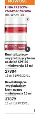 Avon Krem do twarzy na dzień SPF 30 Anew rewitalizująco-wygładzający miniwersja oferta