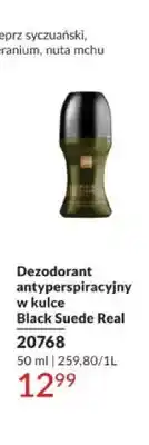 Avon Dezodorant antyperspiracyjny w kulce Avon Black Suede Real oferta