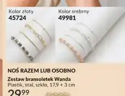 Avon Zestaw bransoletek Wanda złoty oferta