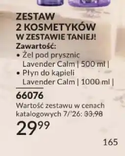 Avon Zestaw 2 kosmetyków Avon Senses Lavender Calm oferta