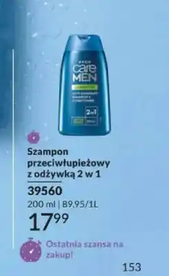 Avon Szampon przeciwłupieżowy z odżywką 2 w 1 Avon Care Men Sensitive oferta