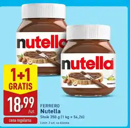 ALDI Pasta orzechowa Nutella oferta