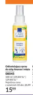Avon Odświeżający spray do stóp Avon Care Footworks Ananas i mięta oferta