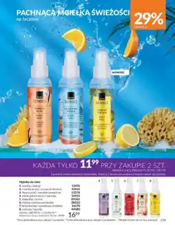 Avon Mgiełka do ciała Avon Senses wanilia i daktyl oferta