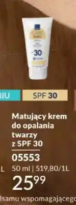 Avon Matujący krem do opalania twarzy Avon Care Sun+ SPF 30 oferta