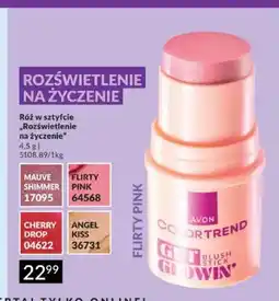 Avon Róż w sztyfcie Avon Color Trend Get Glowin' Rozświetlenie na życzenie Mauve Shimmer oferta