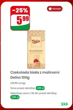 Dino Czekolada biała z malinami Deliss oferta