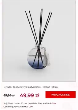 Home&You Dyfuzor zapachowy z patyczkami Herone oferta