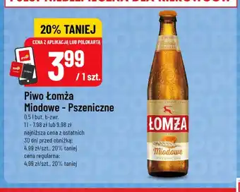 Piwo Łomża Miodowe Pszeniczne