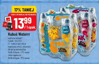 Woda smakowa Kubuś Waterrr Truskawka Malina 6-pak