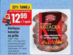 Polomarket Kiełbasa kozacka na grilla Pekpol oferta