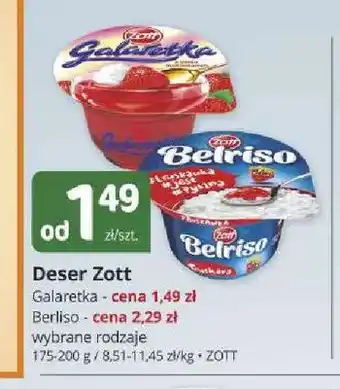 Marketvita Deser Zott Galaretka oferta