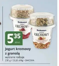 Marketvita Jogurt kremowy z granolą Bakoma oferta