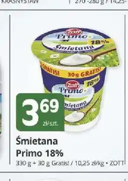 Marketvita Śmietana Primo 18% Zott oferta