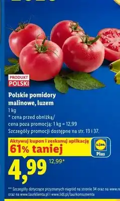 Lidl Pomidory malinowe polskie luzem oferta