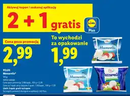Lidl Ser Mozzarella Light Pilos oferta