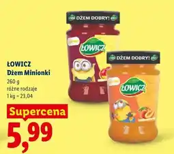 Lidl Dżem brzoskwiniowy Minionki Łowicz oferta