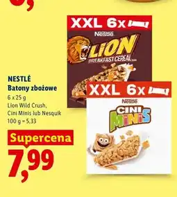 Lidl Batony zbożowe Cini Minis Nestlé 6-pak oferta