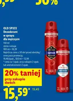 Lidl Dezodorant w sprayu Old Spice Captain oferta