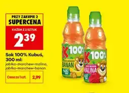 Biedronka Sok 100% Kubuś jabłko-marchew-malina oferta