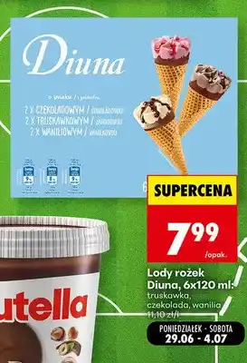 Lody rożek Diuna 6-pak