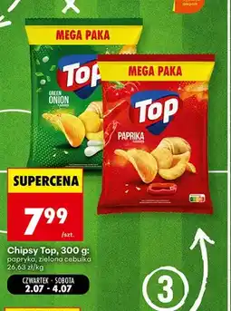 Biedronka Chipsy Top zielona cebulka oferta