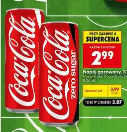 Biedronka Napój gazowany Coca-Cola Zero Sugar oferta
