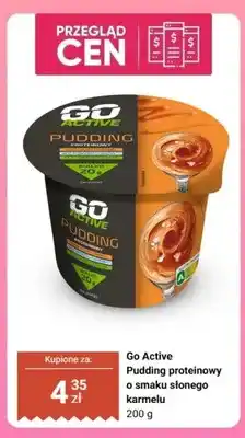 Biedronka Pudding proteinowy Go Active o smaku słonego karmelu oferta