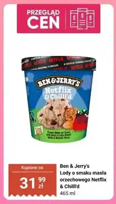 Biedronka Lody Ben & Jerry's o smaku masła orzechowego Netflix & Chilll'd oferta