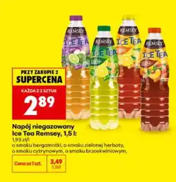 Biedronka Napój niegazowany Ice Tea Remsey o smaku zielonej herbaty oferta