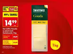 Biedronka Ser żółty Gouda w plastrach Światowid oferta