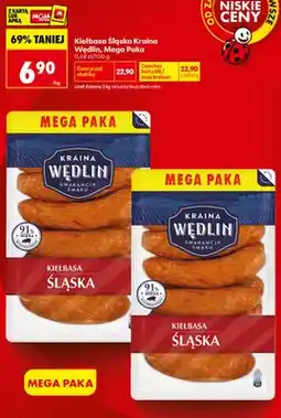 Biedronka Kiełbasa Śląska Kraina Wędlin Mega Paka oferta