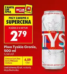 Biedronka Piwo Tyskie Gronie oferta