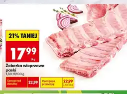 Biedronka Żeberka wieprzowe paski oferta