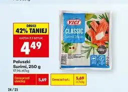 Biedronka Paluszki Surimi Vici Classic oferta