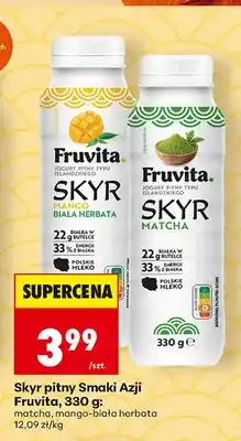 Biedronka Skyr pitny Smaki Azji Fruvita Matcha oferta