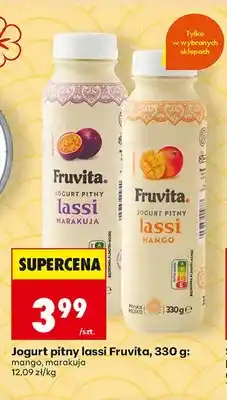Biedronka Jogurt pitny lassi Fruvita Marakuja oferta