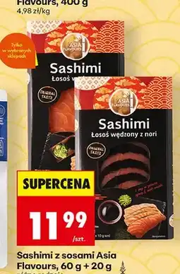 Biedronka Sashimi Łosoś z sosami Asia Flavours oferta