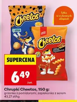 Biedronka Chrupki Cheetos grzanka z pomidorami oferta