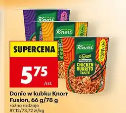 Biedronka Danie w kubku Knorr Fusion Chicken Burrito Taste oferta