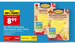 Biedronka Ser żółty w plastrach Włoszczowskiego typu szwajcarskiego Włoszczowa oferta