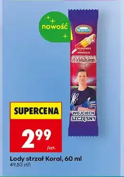 Biedronka Lody strzał Koral oferta