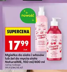 Biedronka Mgiełka do ciała i włosów NaturalME Cherry Vibes oferta